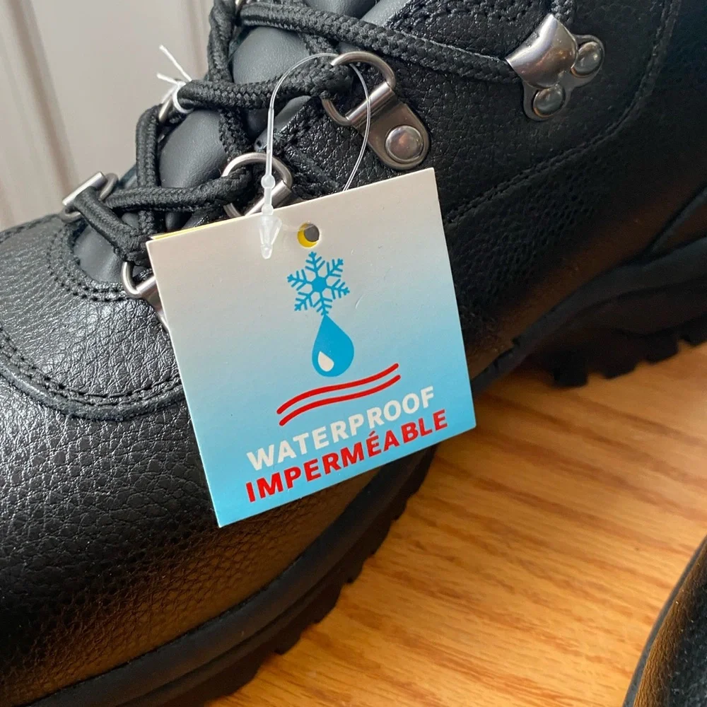 🆕Propét Shield Walker Black Leather Safety Rated Waterproof Work Boots 11 X (3E)